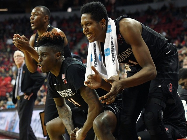 Aztec basketball survives overtime scare against UNLV 62-52 in Mountain West Tournament