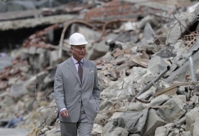 UK's Prince Charles visits quake-hit town in central Italy