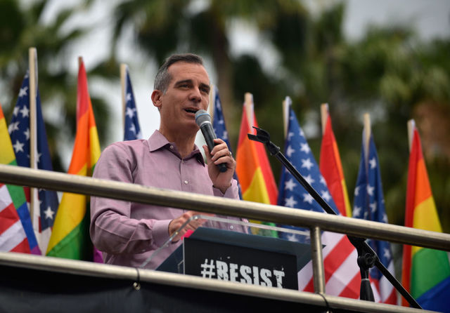 Mayor of Los Angeles responds to Virginia shooting