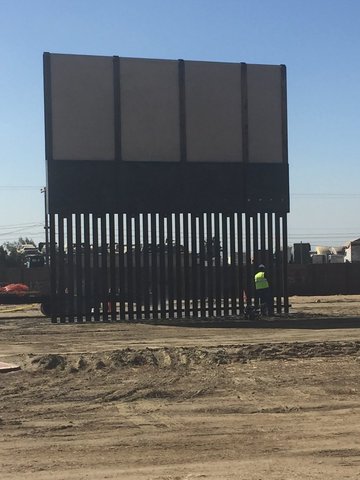 Border wall prototypes near completion by border