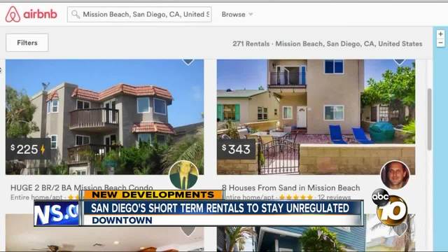 san diego city council again fails to agree on short term vacation
