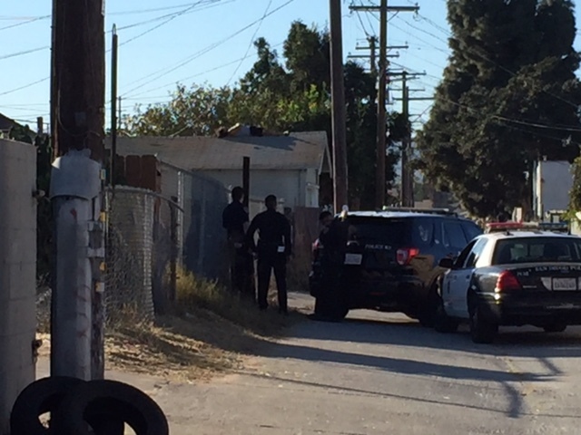 Man on Logan Heights garage prompts standoff with police