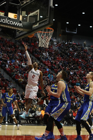Aztecs cruise past Spartans, 85-49, for third straight win