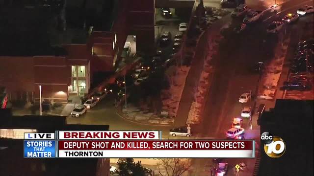 Deputy killed outside Denver, one suspect in custody