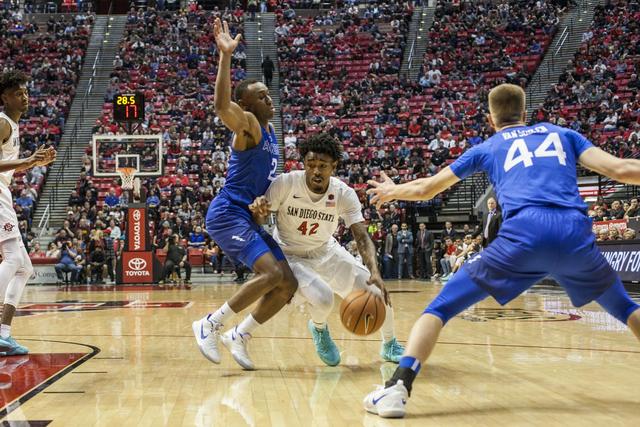 Aztecs stay hot at home with lopsided 81-50 victory over Air Force