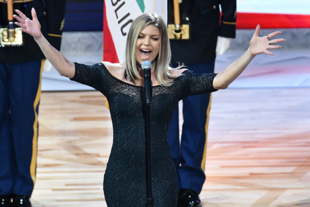 Fergie says she tried her best in statement on national anthem performance