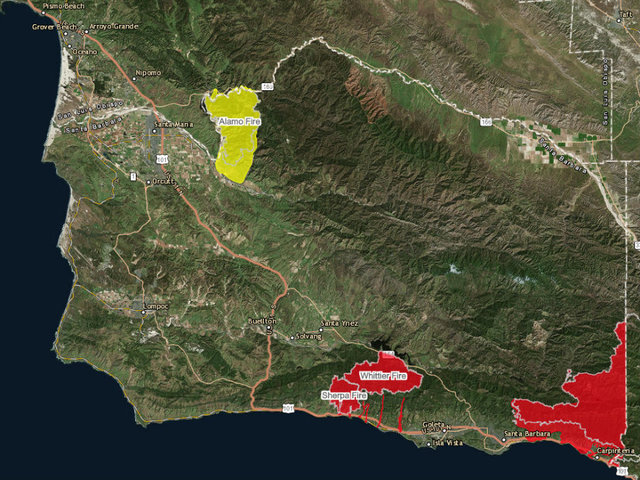 ventura county rainfall totals map