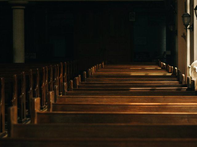 church pew seat