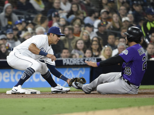 Richard hit hard as Rockies beat Padres 5-2