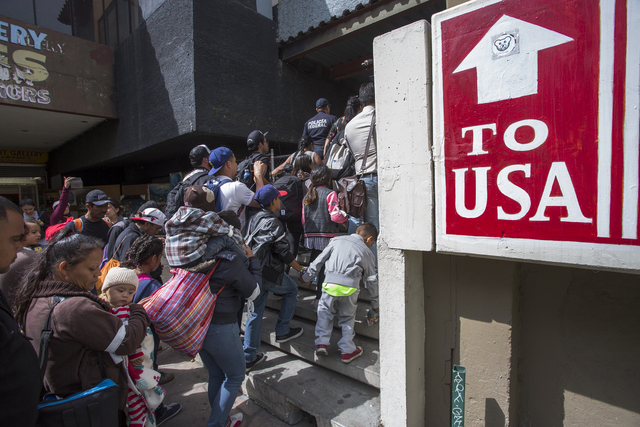 PHOTOS: Migrant caravan makes way to U.S-Mexico border