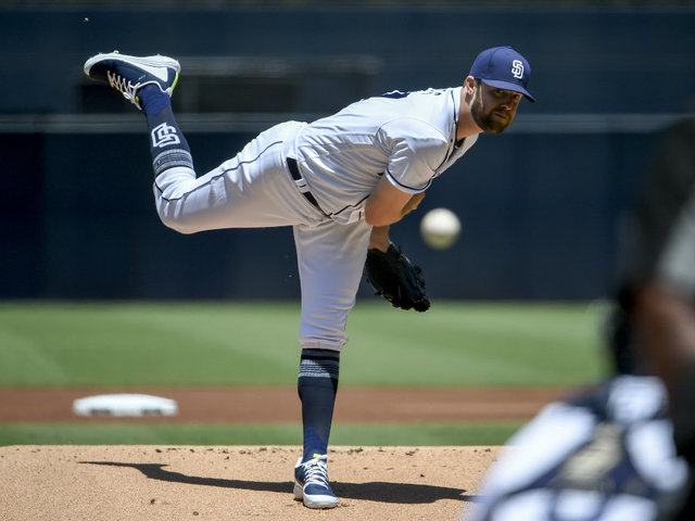Padres' Jordan Lyles comes within 5 outs of franchise's first perfect game