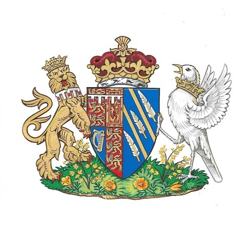 Songbird, California represent Meghan Markle in coat of arms