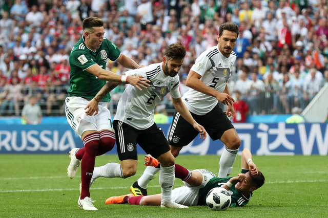 Mexico upsets World Cup champion Germany 1-0