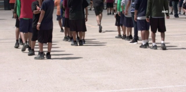 Inside the Casa Padre migrant children facility in Brownsville, Texas