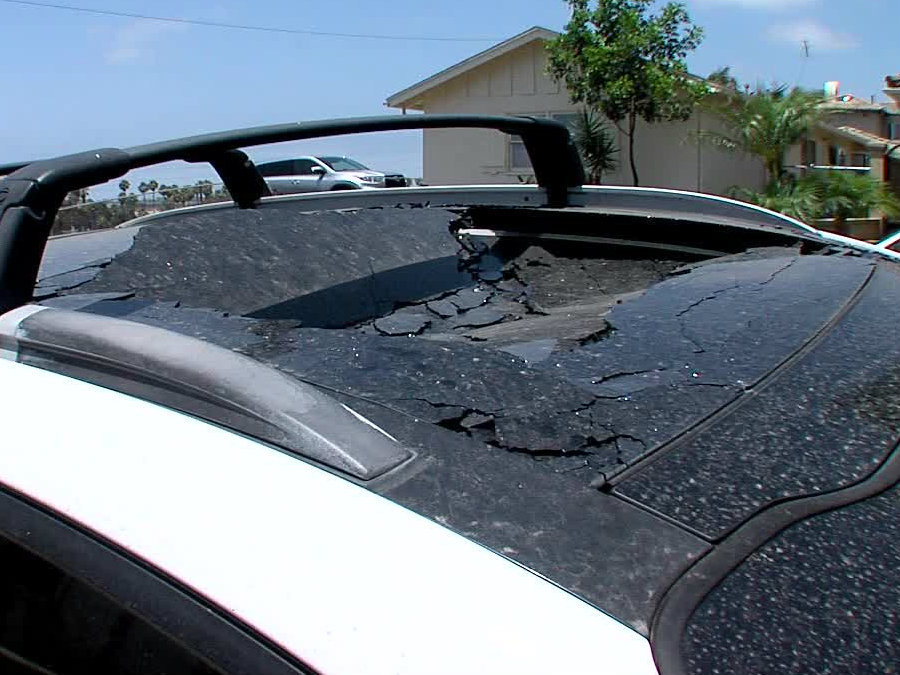 San Diegan says SUV sunroof spontaneously exploded KGTVTV