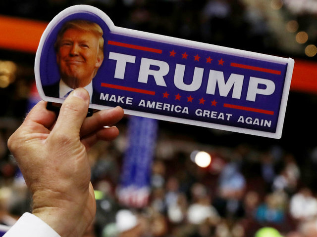 Woman accused of hitting car with Trump bumper sticker on it