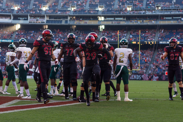 SDSU rallies late for 28-14 victory over Hornets