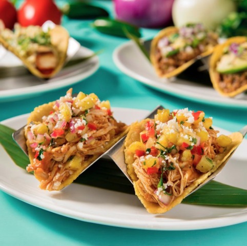 Free taco offer at downtown organic Mexican restaurant