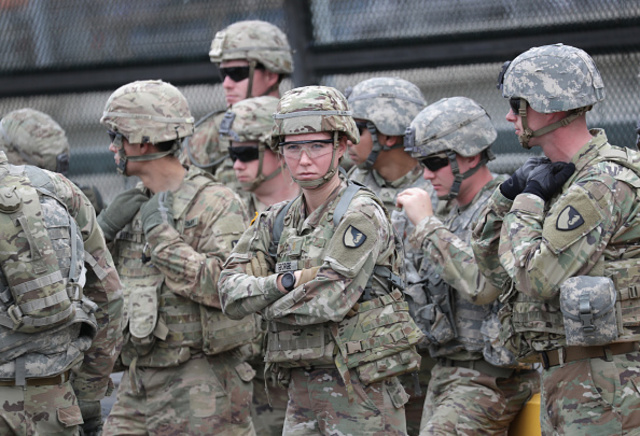 Troops deployed to U.S.-Mexico border