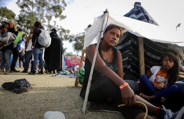 Migrant caravan awaits next step
