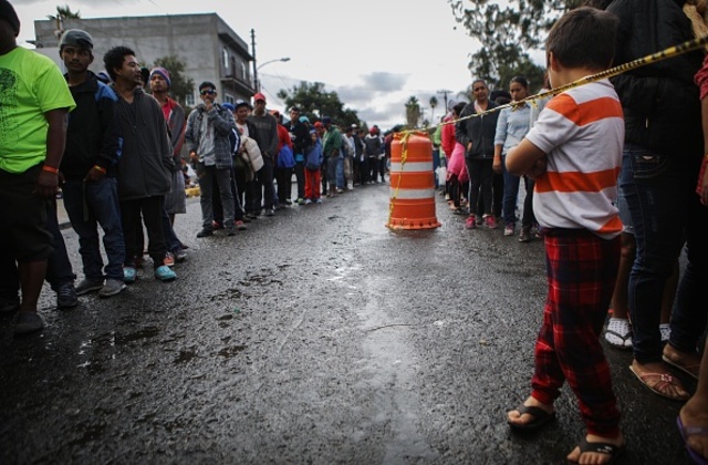 Migrant caravan awaits next step