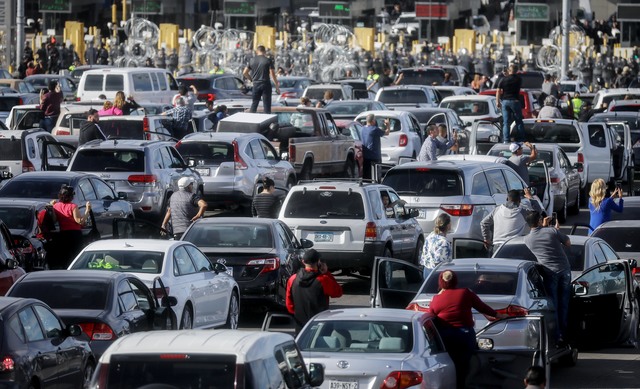 MAP: Migrant caravan forces closure of San Ysidro Port of Entry, San Diego interstates